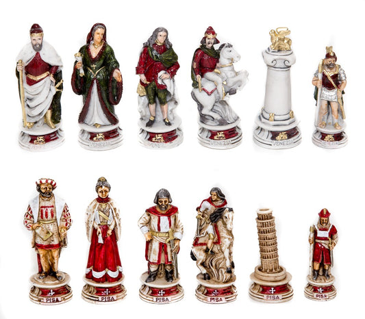 Pisa and Venice Italy Themed Chess Pieces
