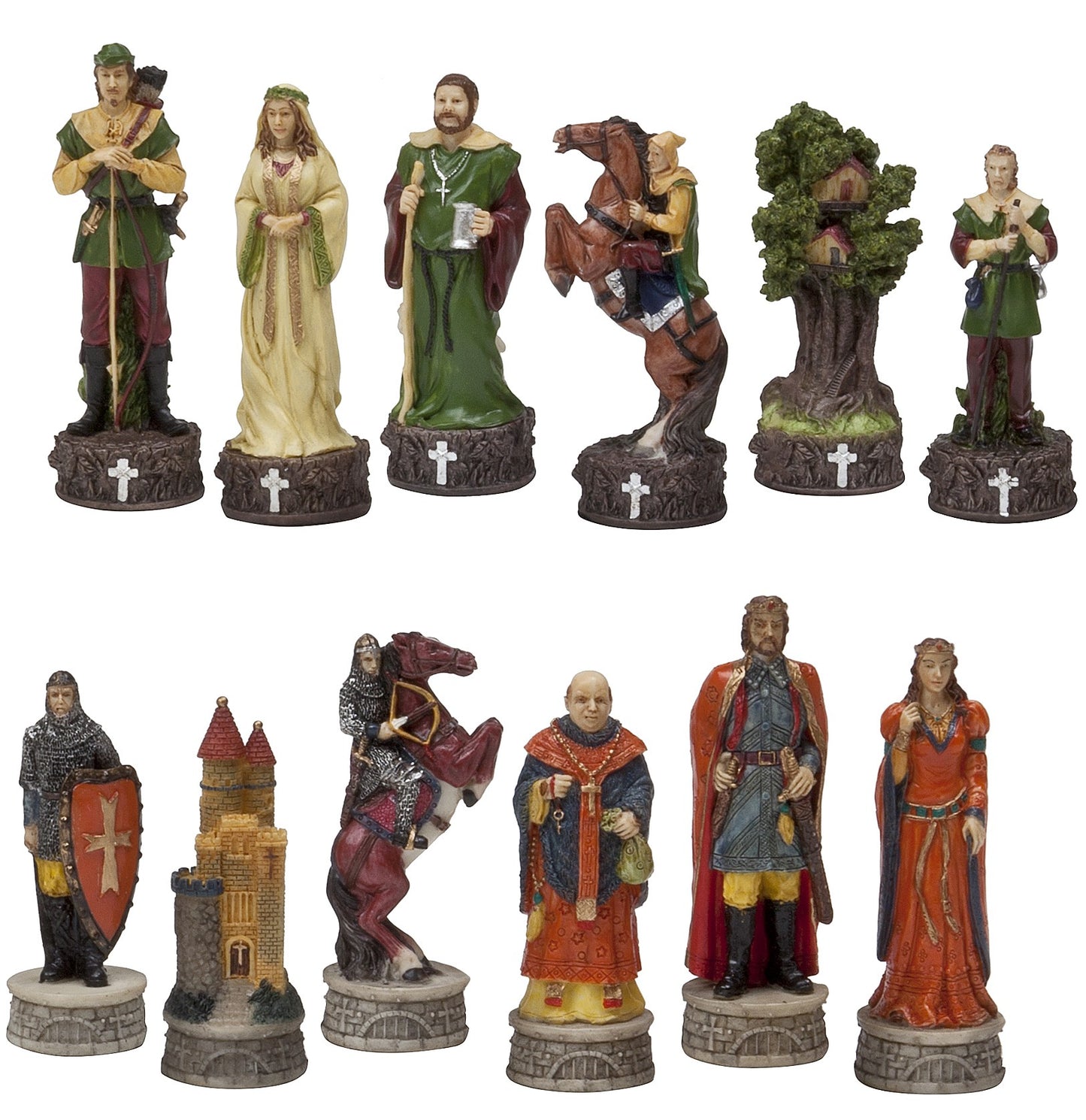 Robin Hood Themed Chess Pieces