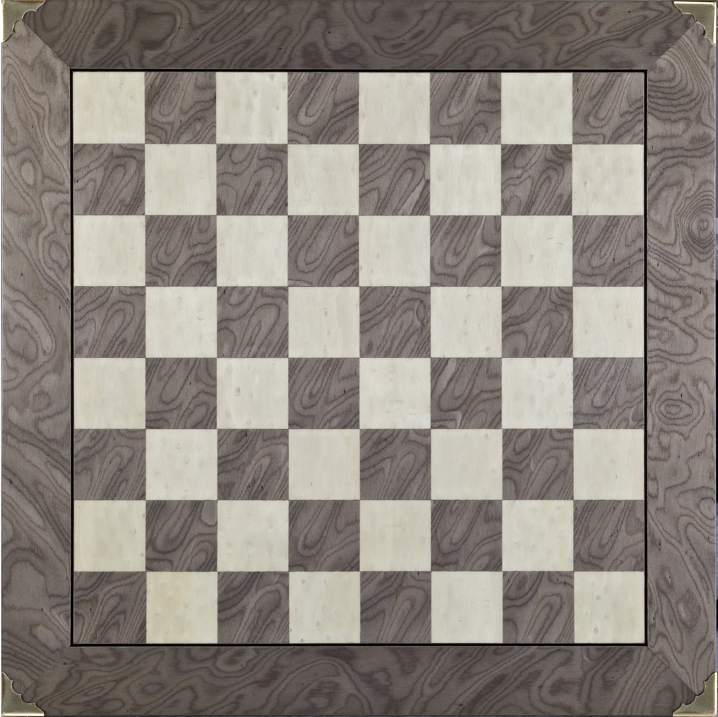 20 inch Superior Wood Chess Board with Brass Corners