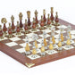 The Gold Chessmen & 20 inch Champion Board Chess Set
