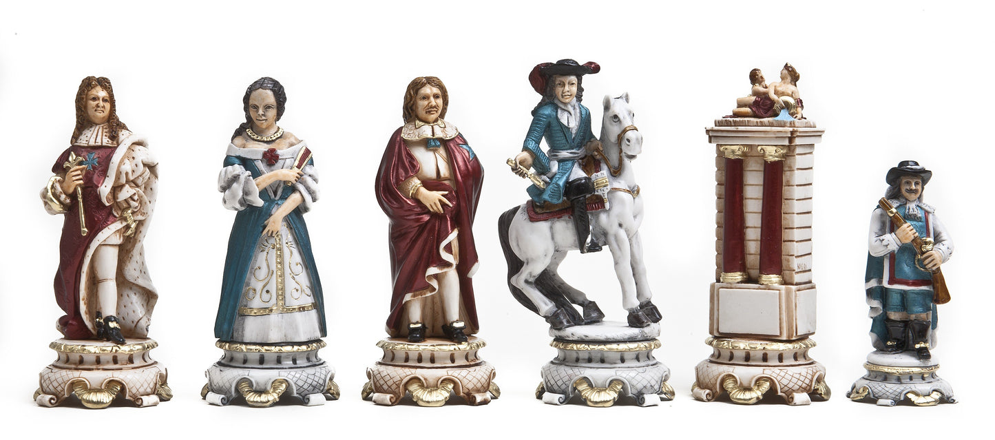 The Sun King Louis The XIV Themed Chess Pieces