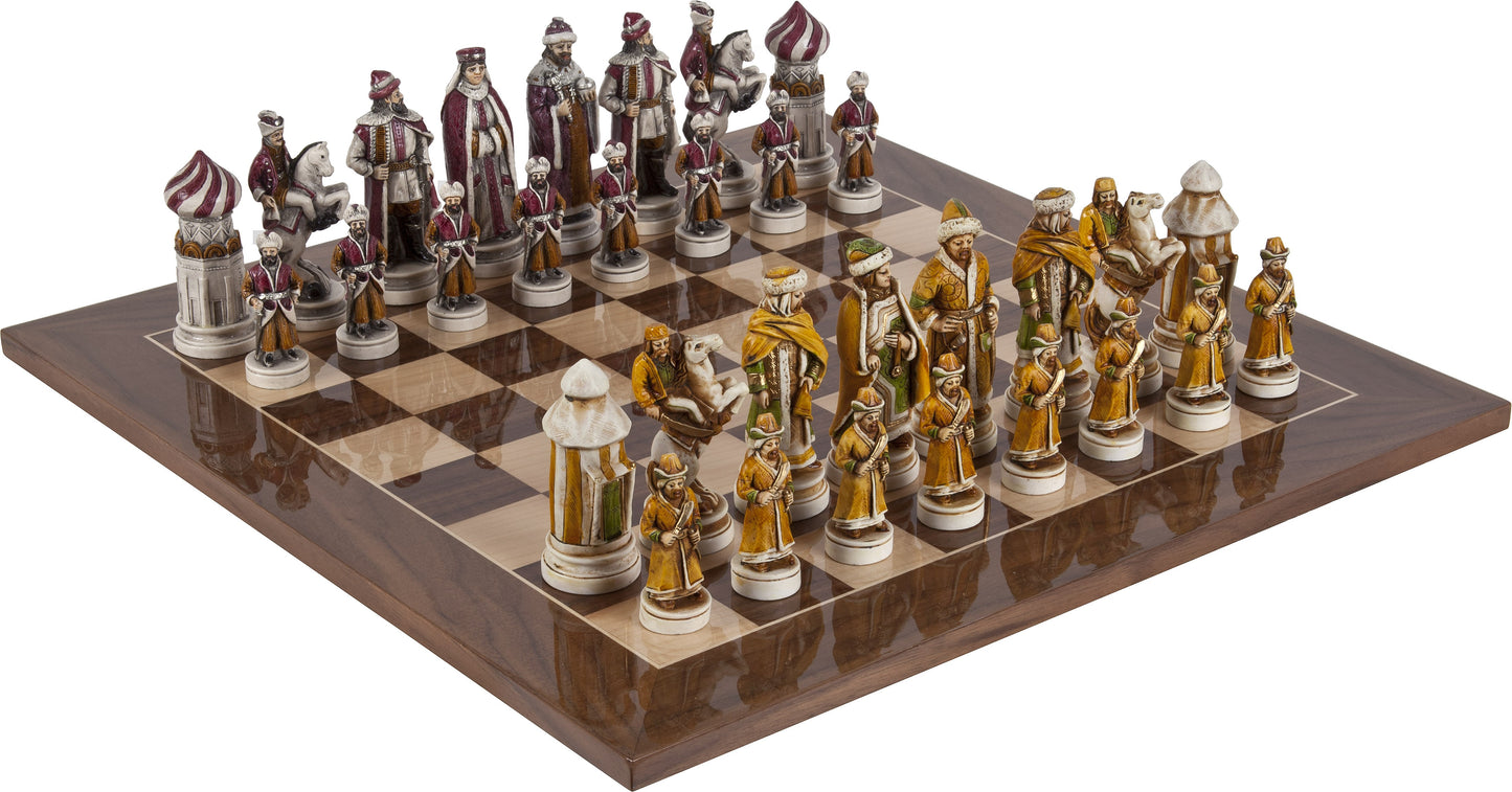 The Tzar, Ivan The Great Themed Chessmen & Master Board Chess Set